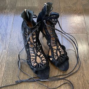 black schutz heels